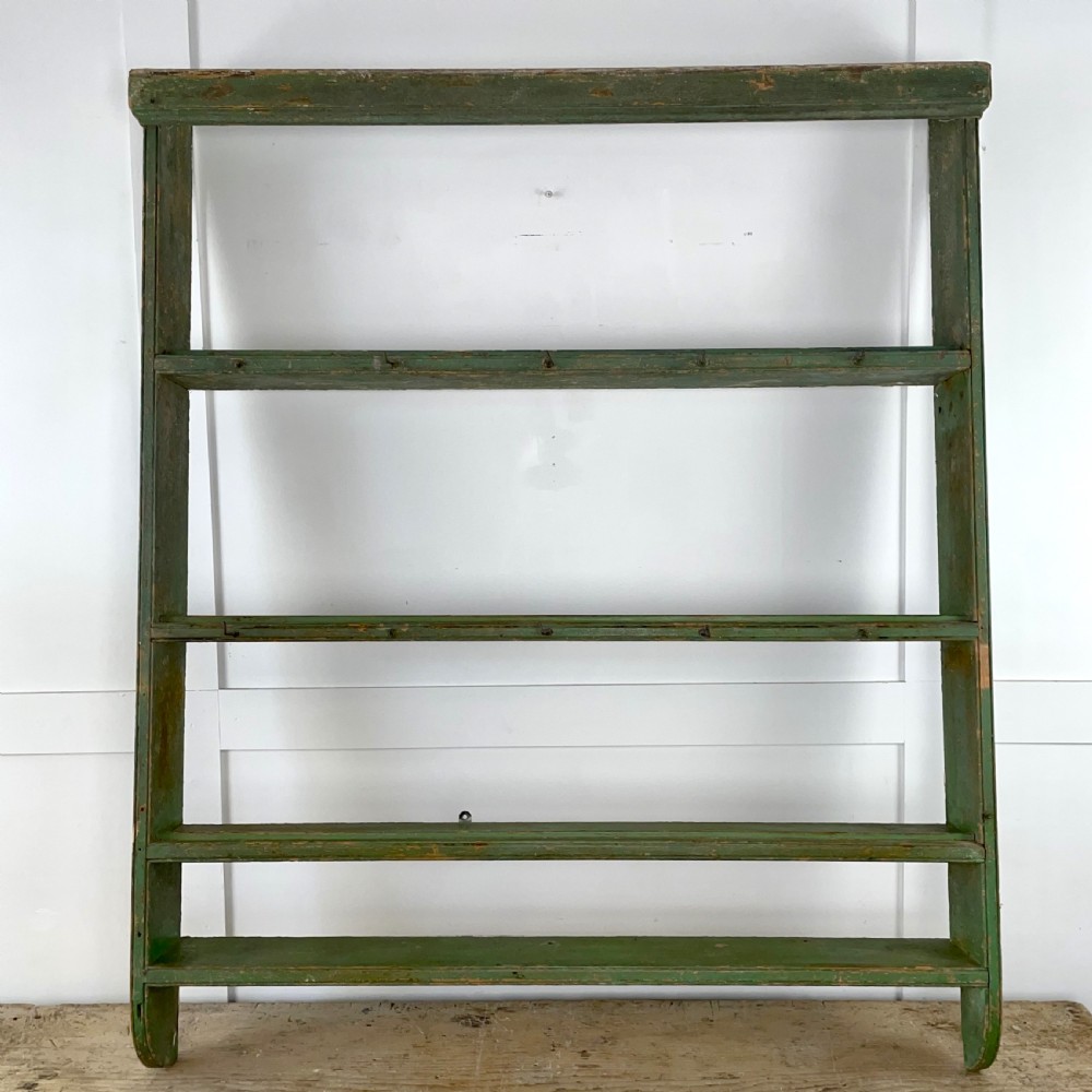 Georgian Painted Pine Plate Rack