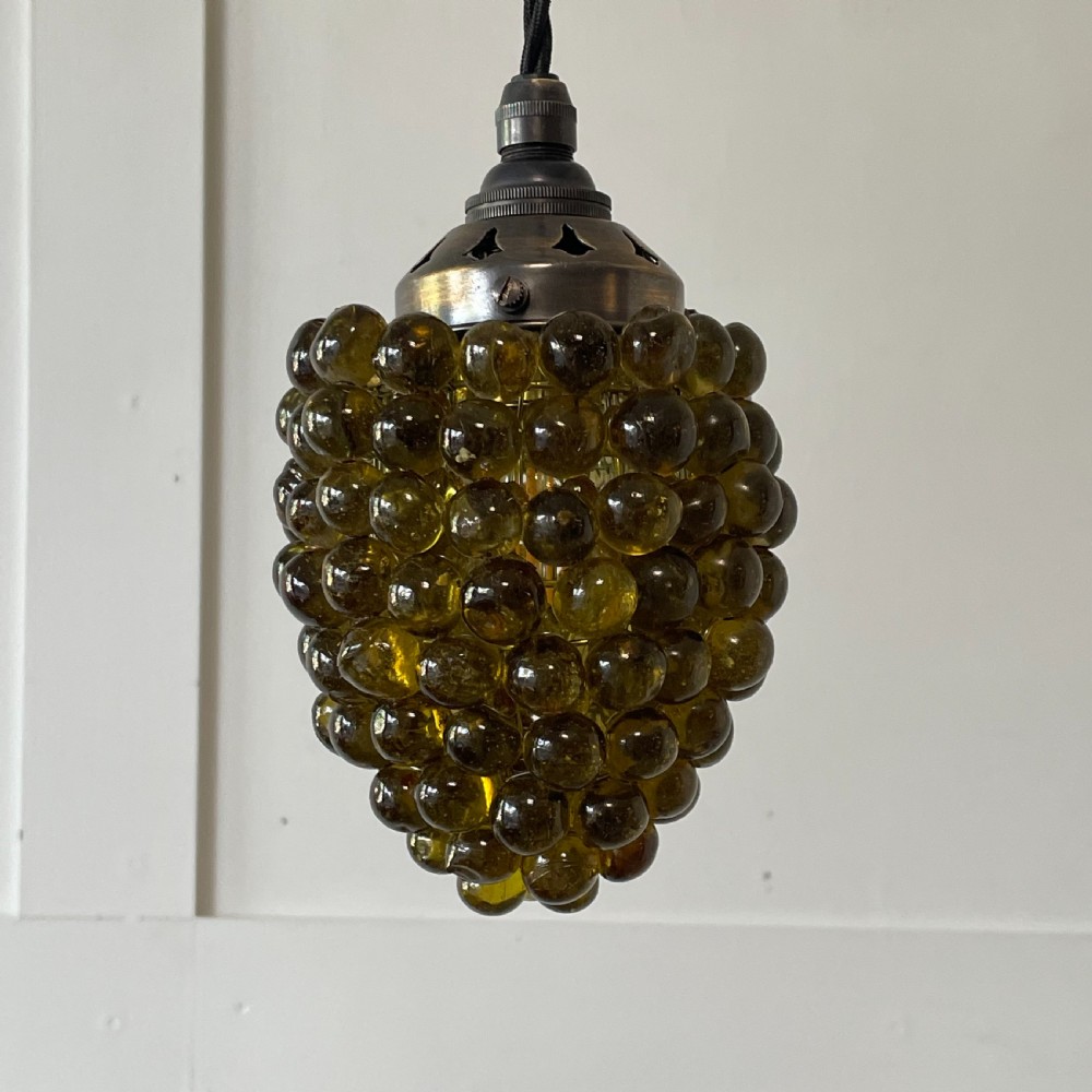 Original 1940's Murano Glass Grape Pendant Light