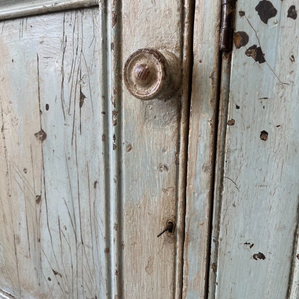 19th C. Painted Pine Kitchen Base View X