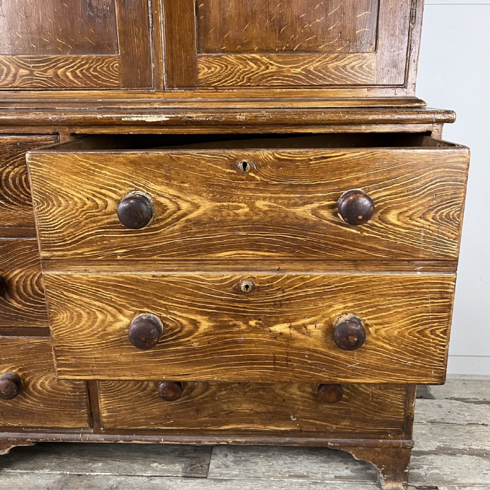 Mid 19th C. Pine Housekeepers Cupboard View III