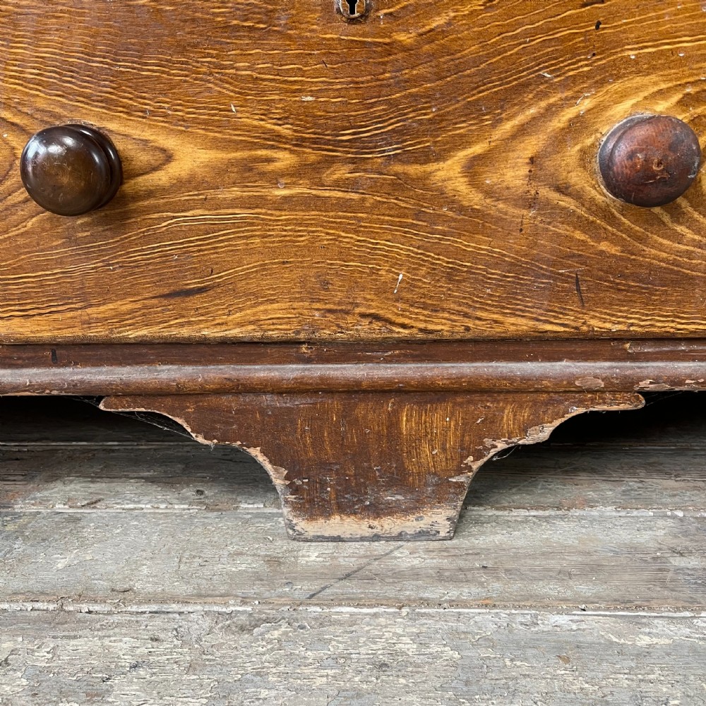 Mid 19th C. Pine Housekeepers Cupboard View V