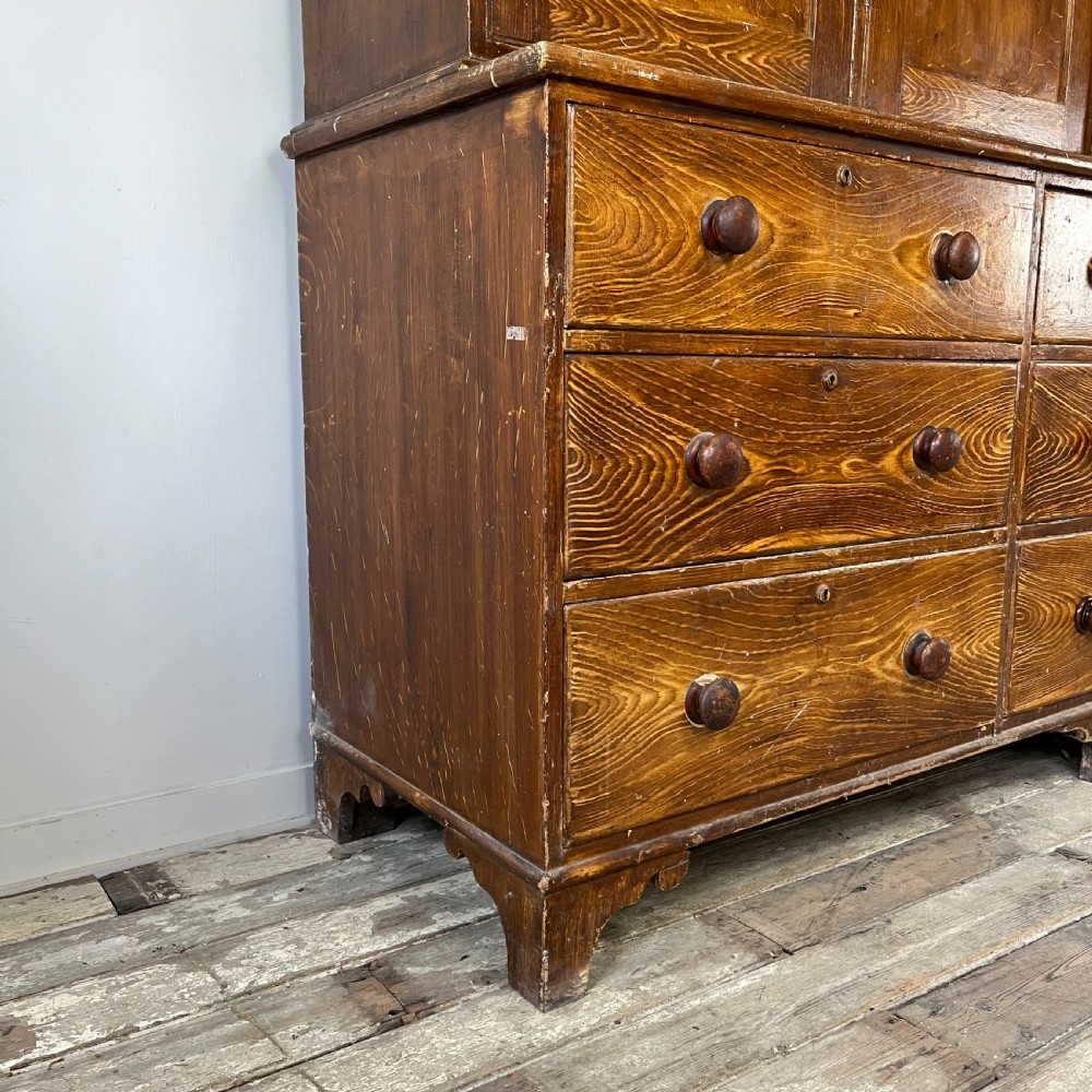 Mid 19th C. Pine Housekeepers Cupboard View VIII