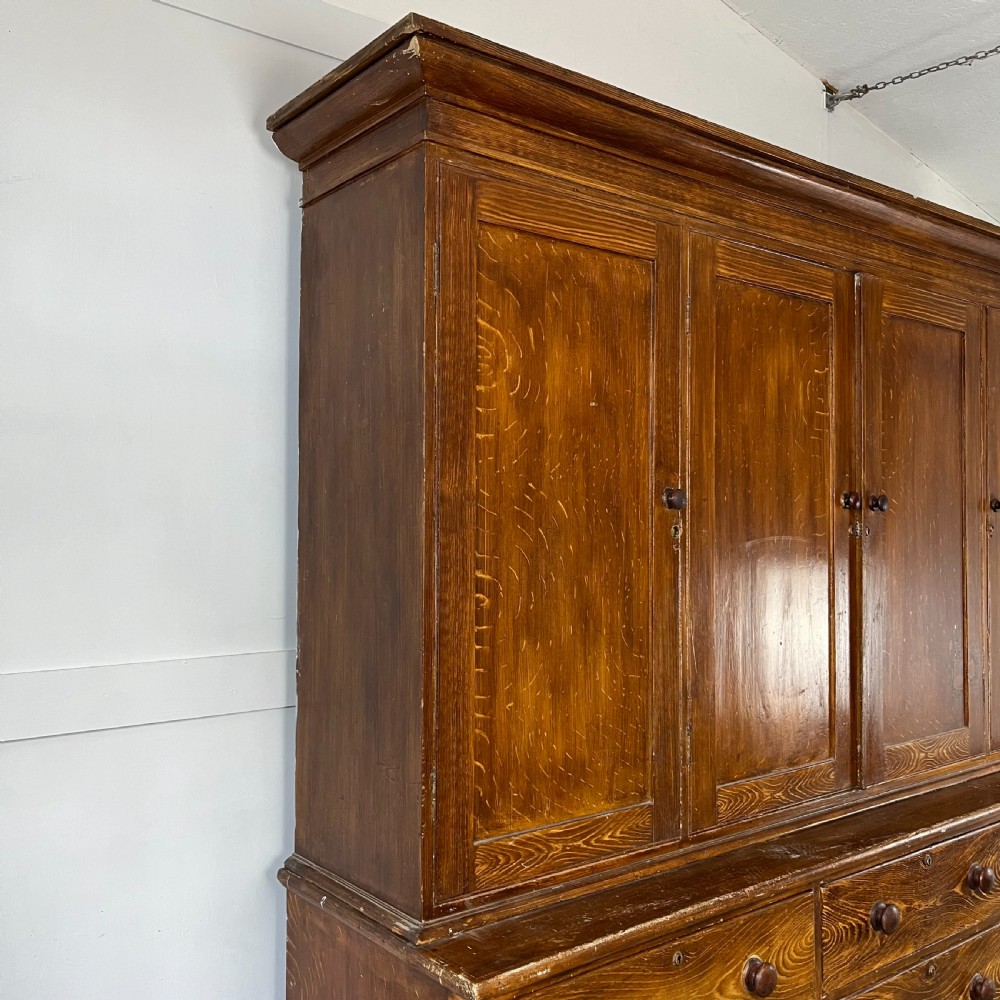 Mid 19th C. Pine Housekeepers Cupboard View IX