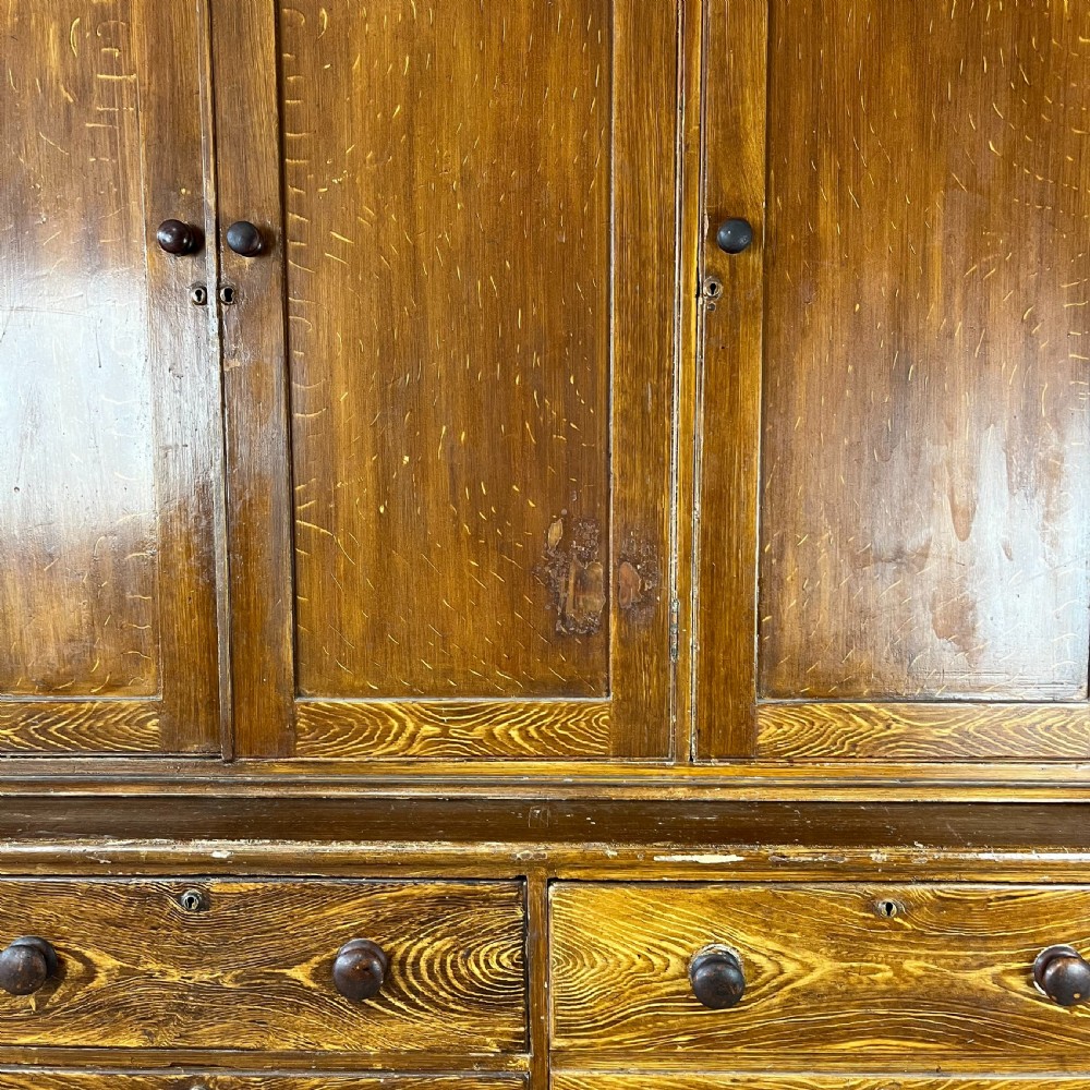 Mid 19th C. Pine Housekeepers Cupboard View X