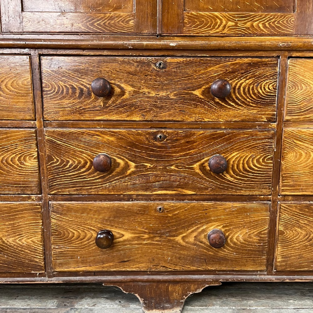 Mid 19th C. Pine Housekeepers Cupboard View XI