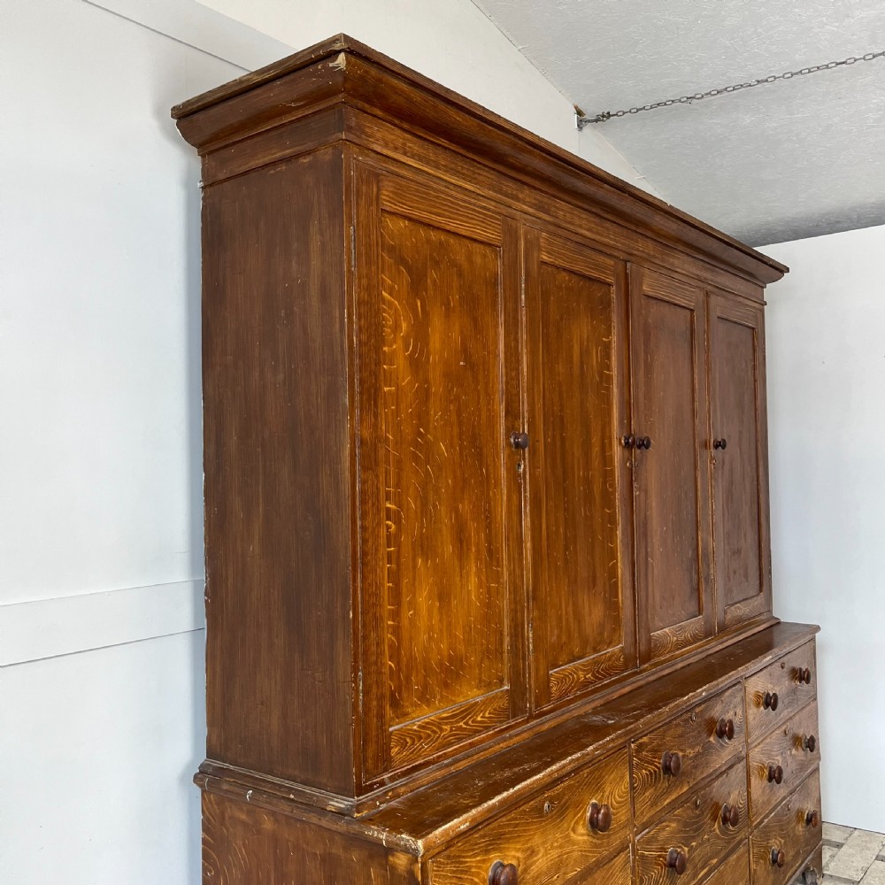 Mid 19th C. Pine Housekeepers Cupboard View XIV