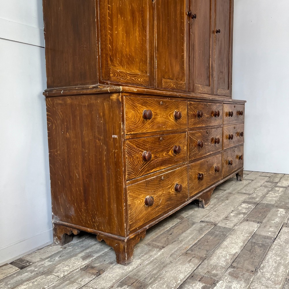 Mid 19th C. Pine Housekeepers Cupboard View XV