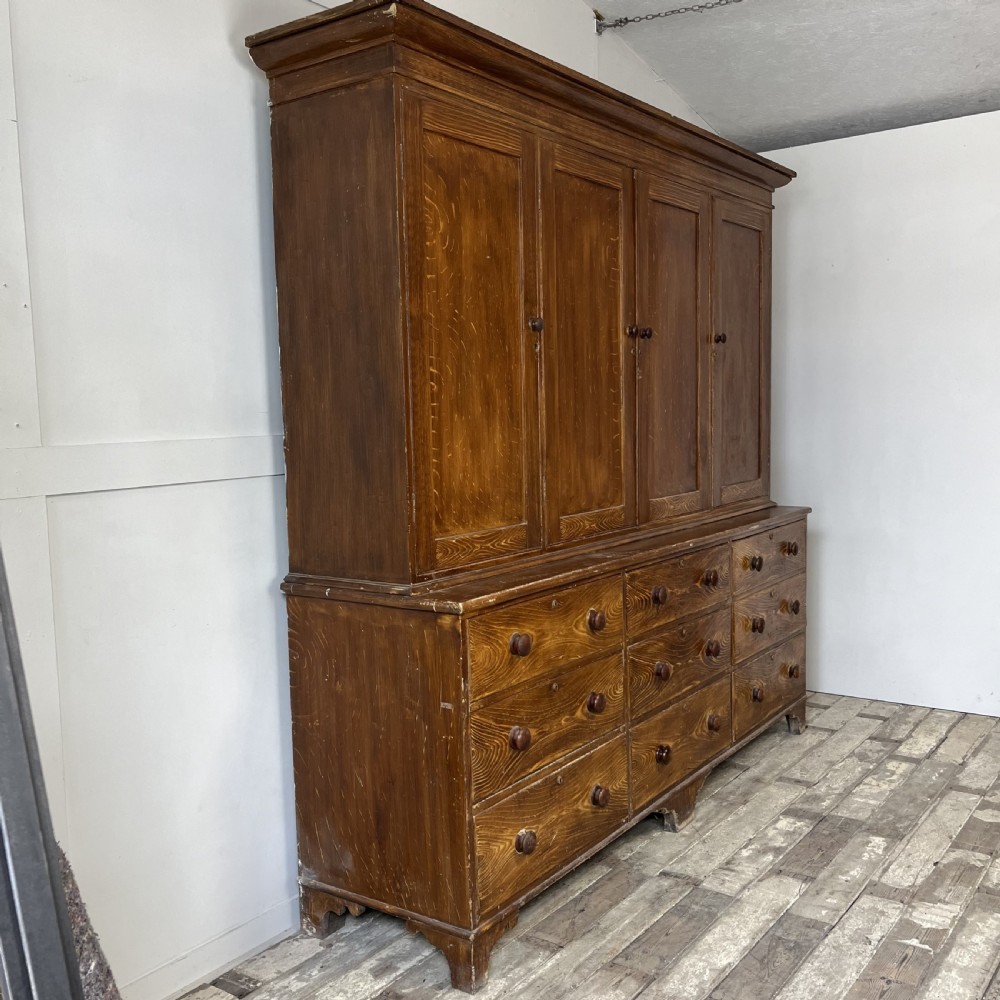 Mid 19th C. Pine Housekeepers Cupboard View XVI