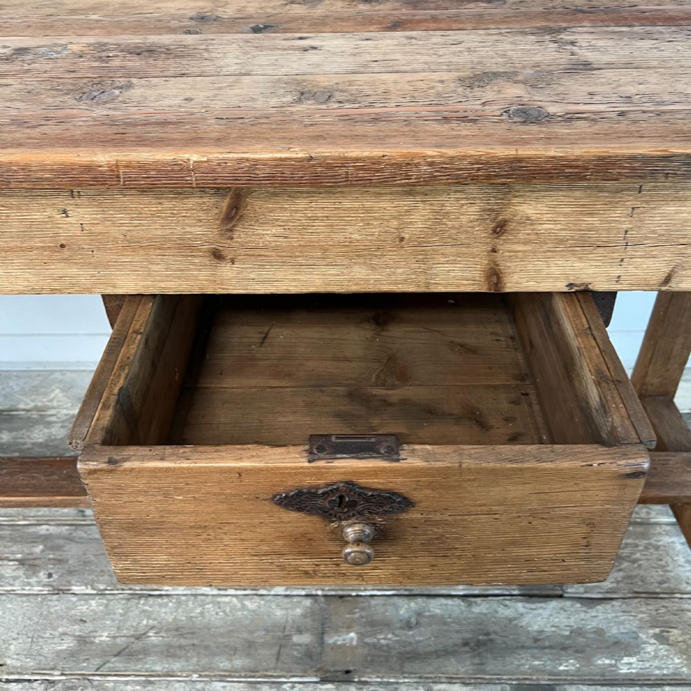 Early 20th C. Pine Workbench View V