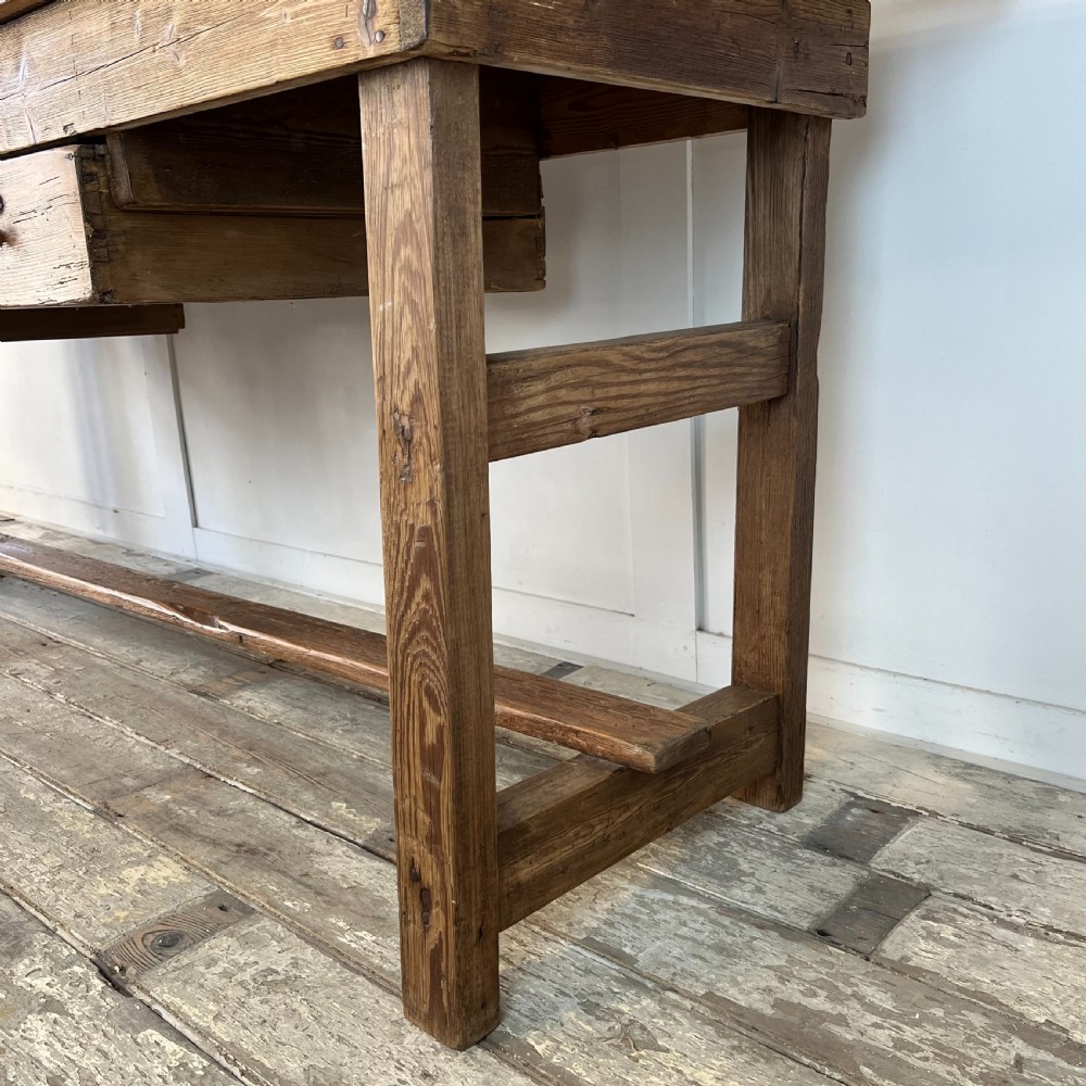Early 20th C. Pine Workbench View XVI