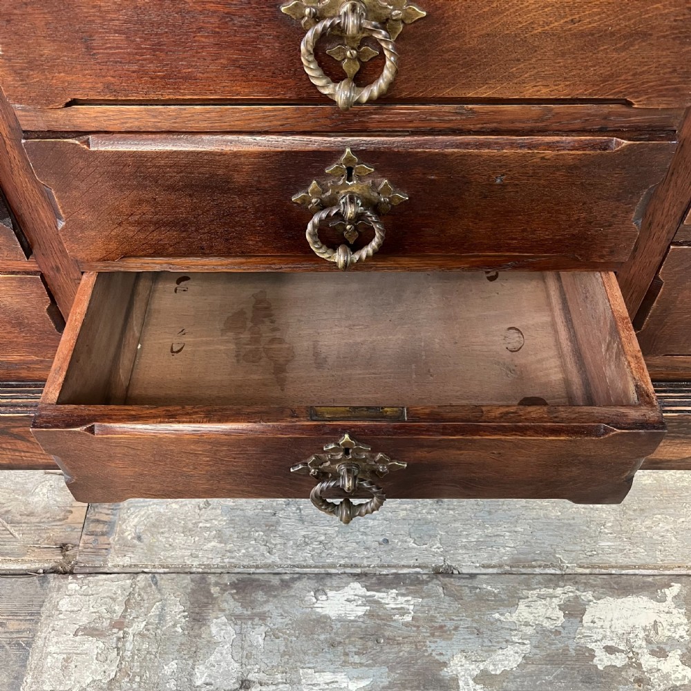 Large SOlid Oak Bank of Drawers View V