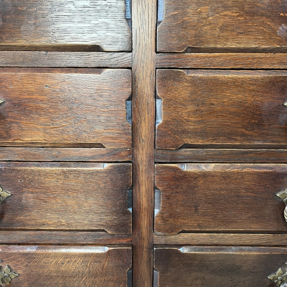 Large SOlid Oak Bank of Drawers View VII