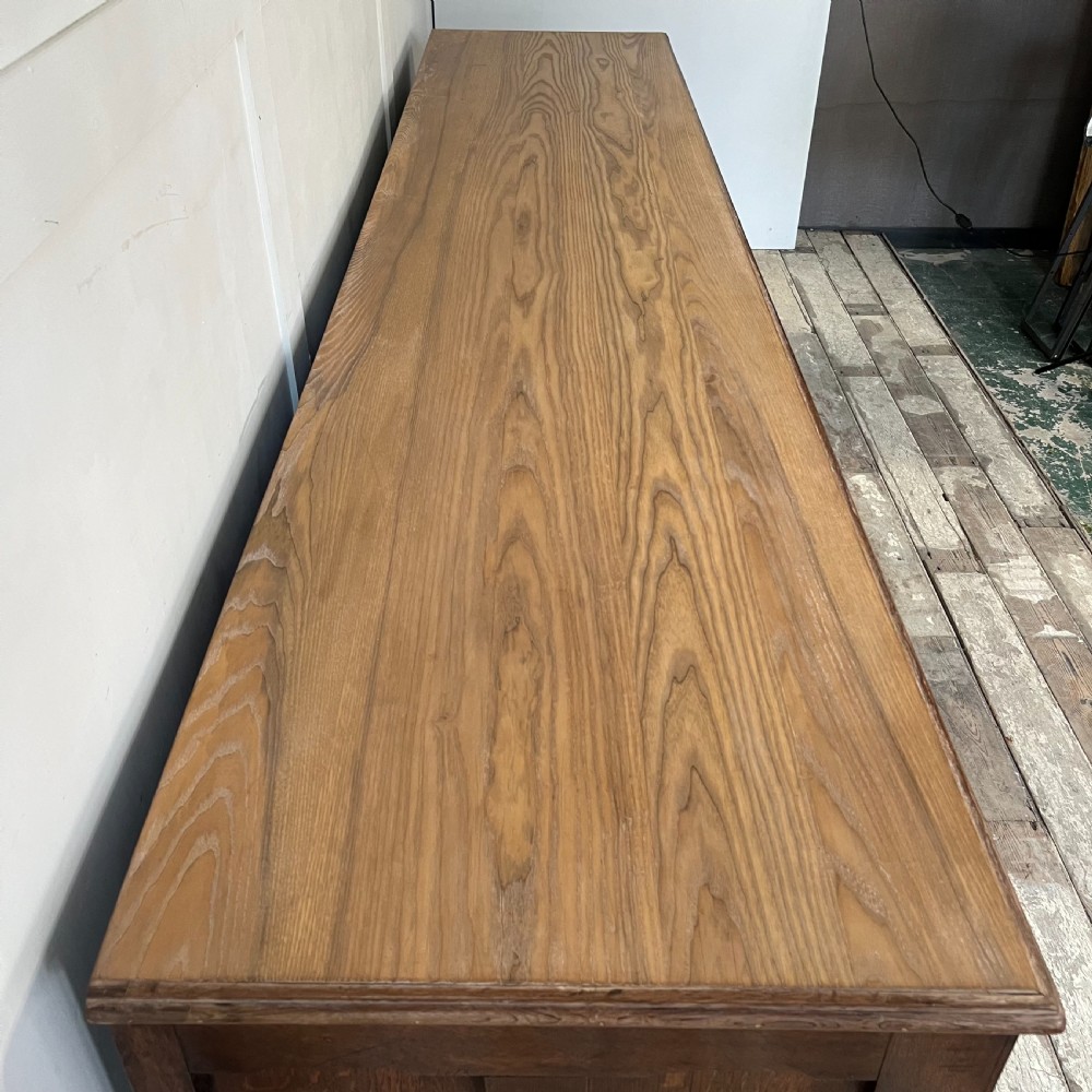 Large SOlid Oak Bank of Drawers View XII