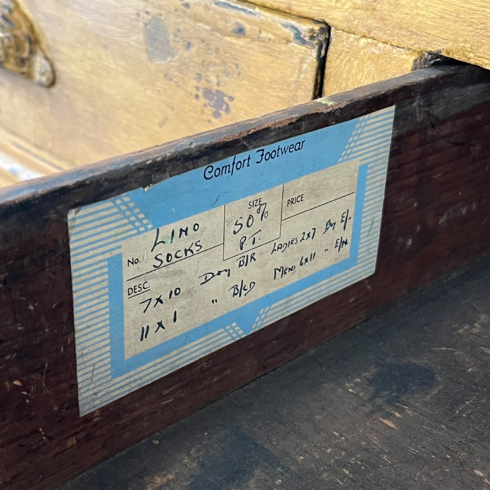 19th C. Painted Pine Shop Counter View VIII