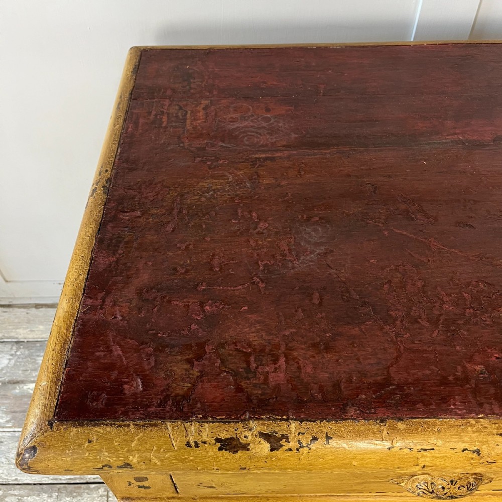 19th C. Painted Pine Shop Counter View XII