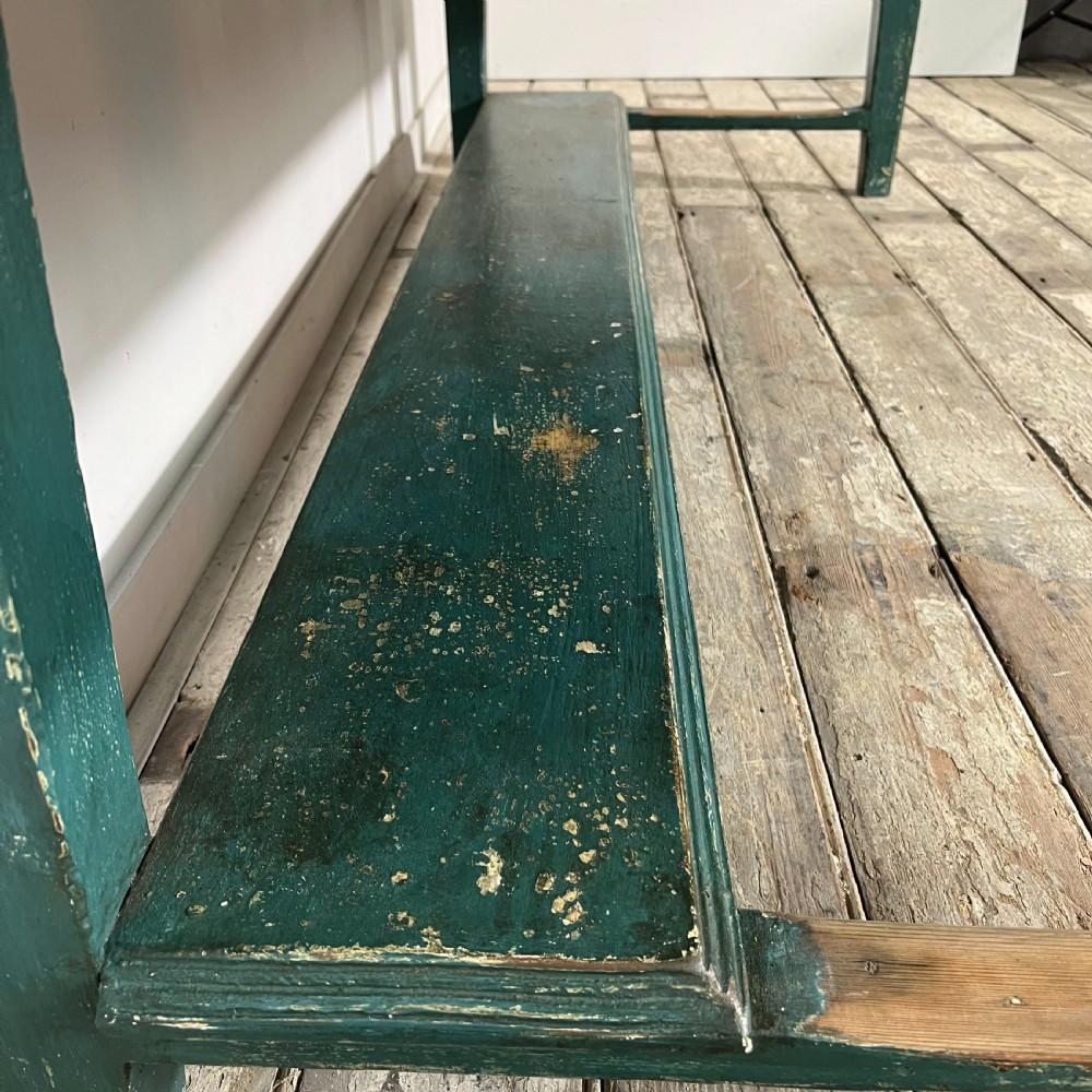 Early 19th C. Painted Pine Kitchen Prep Table View V