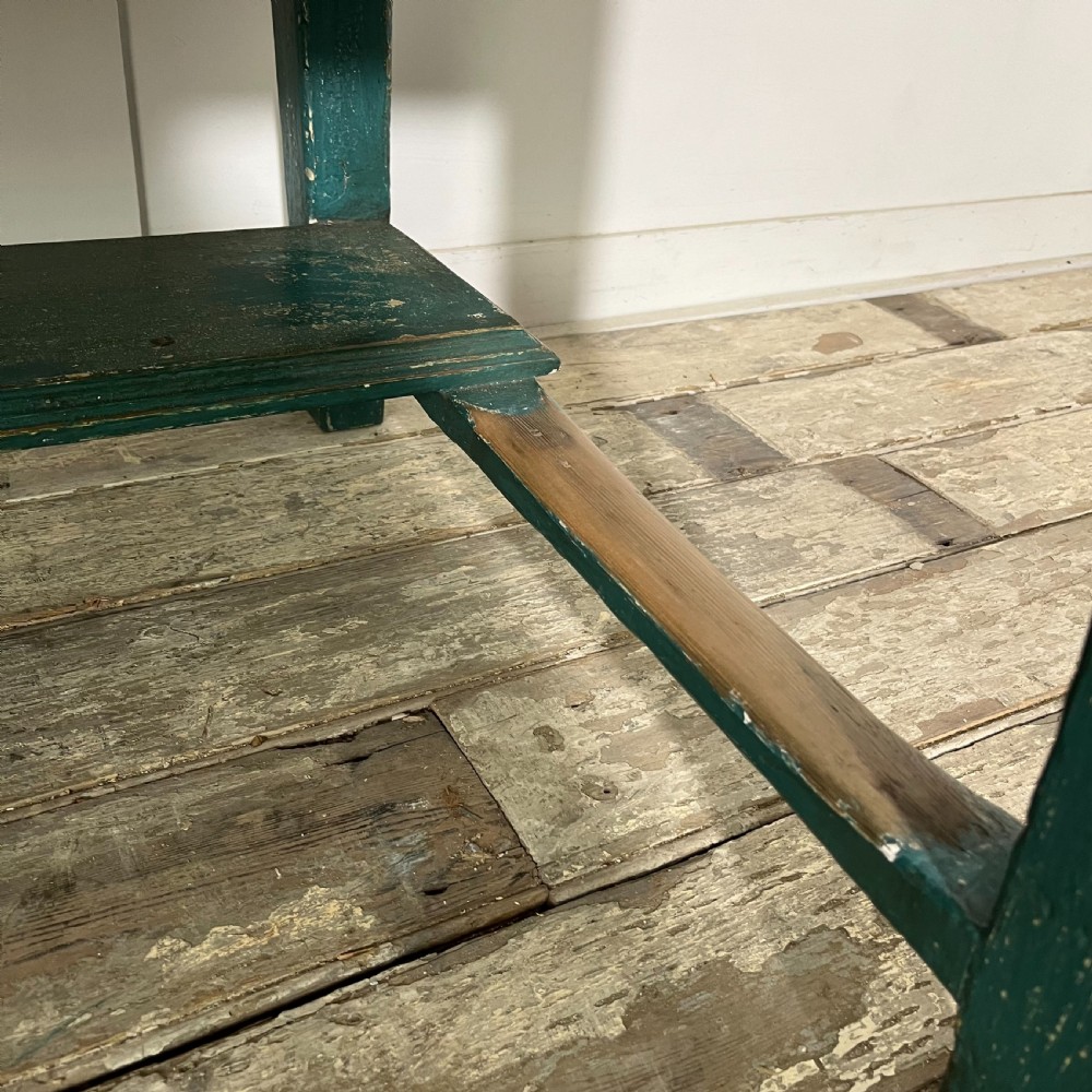 Early 19th C. Painted Pine Kitchen Prep Table View VII