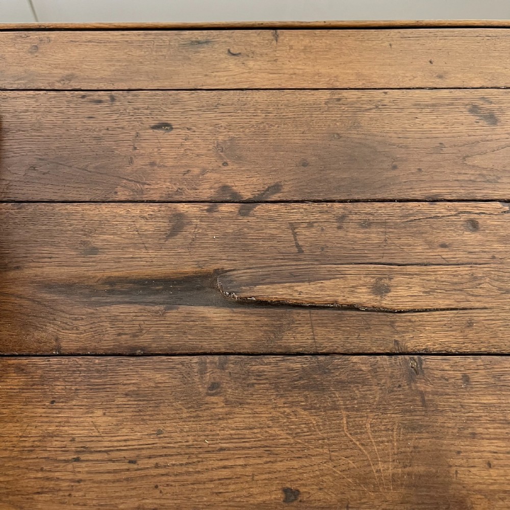 Mid 19th C. Oak Tavern Table & Benches View V