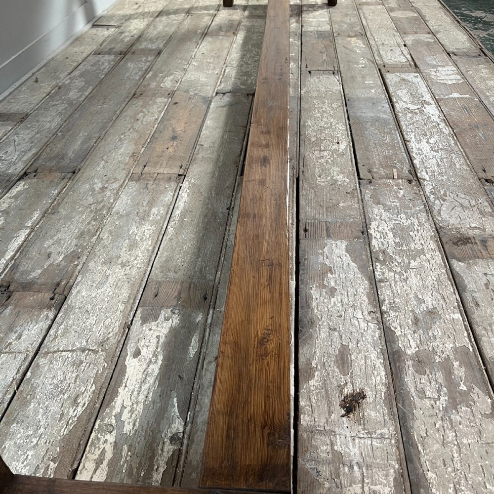 Mid 19th C. Oak Tavern Table & Benches View IX