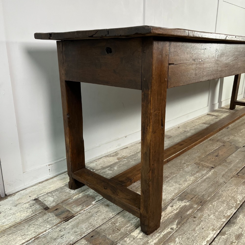 Mid 19th C. Oak Tavern Table & Benches View XI
