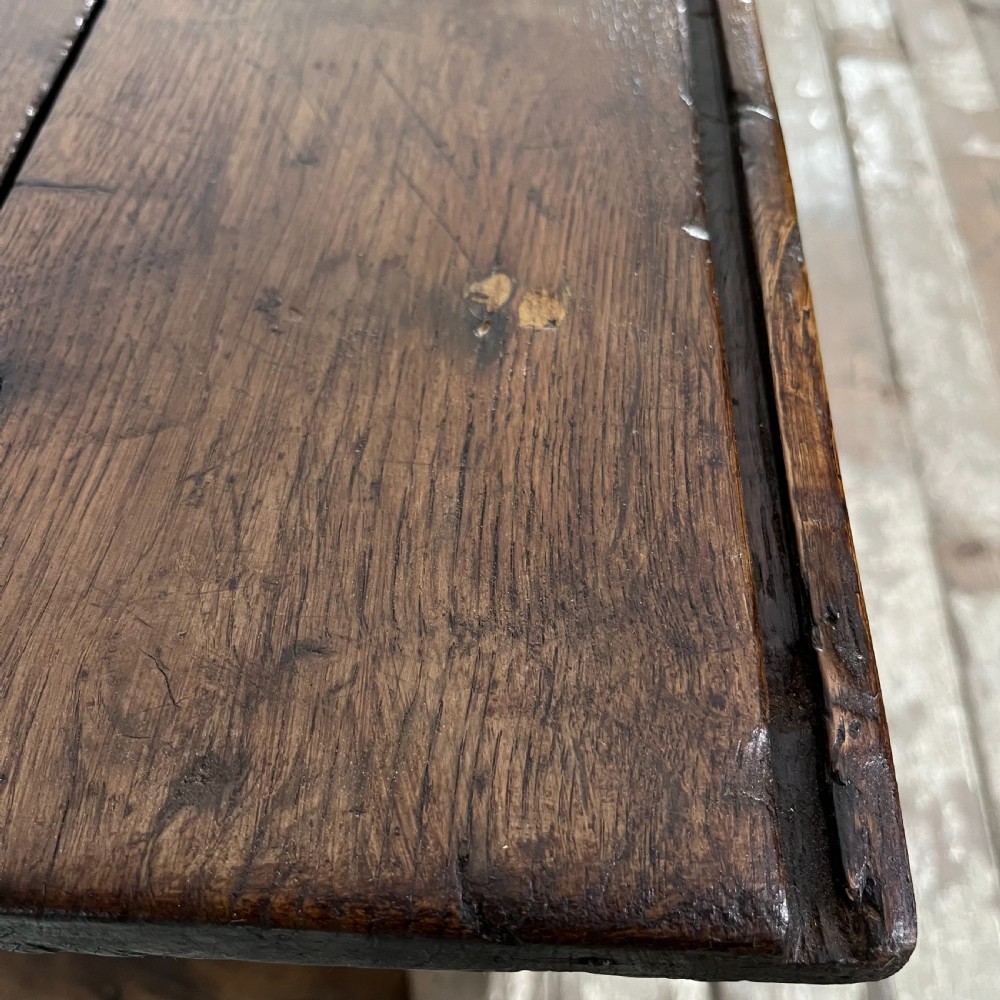 Mid 19th C. Oak Tavern Table & Benches View XII