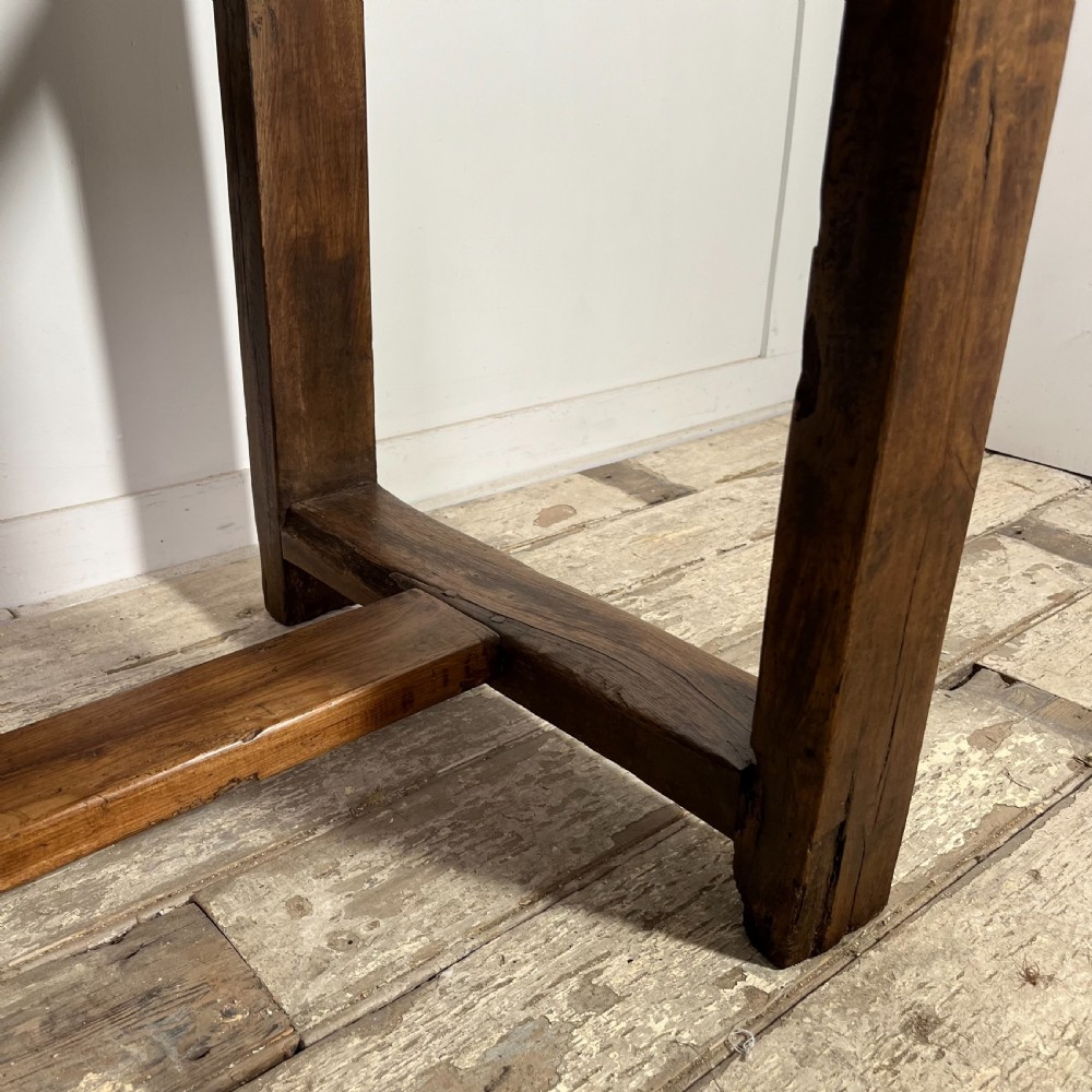 Mid 19th C. Oak Tavern Table & Benches View XIII