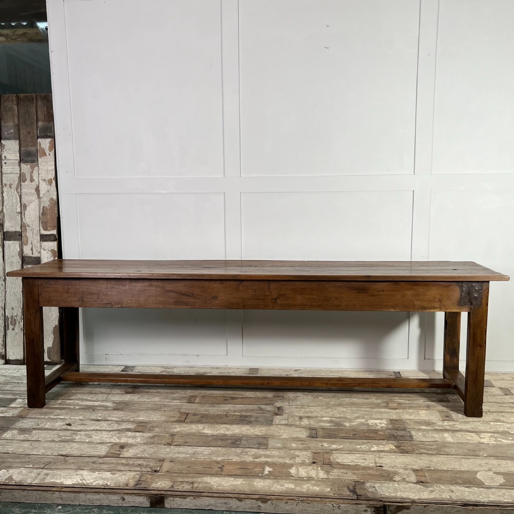Mid 19th C. Oak Tavern Table & Benches View XVI