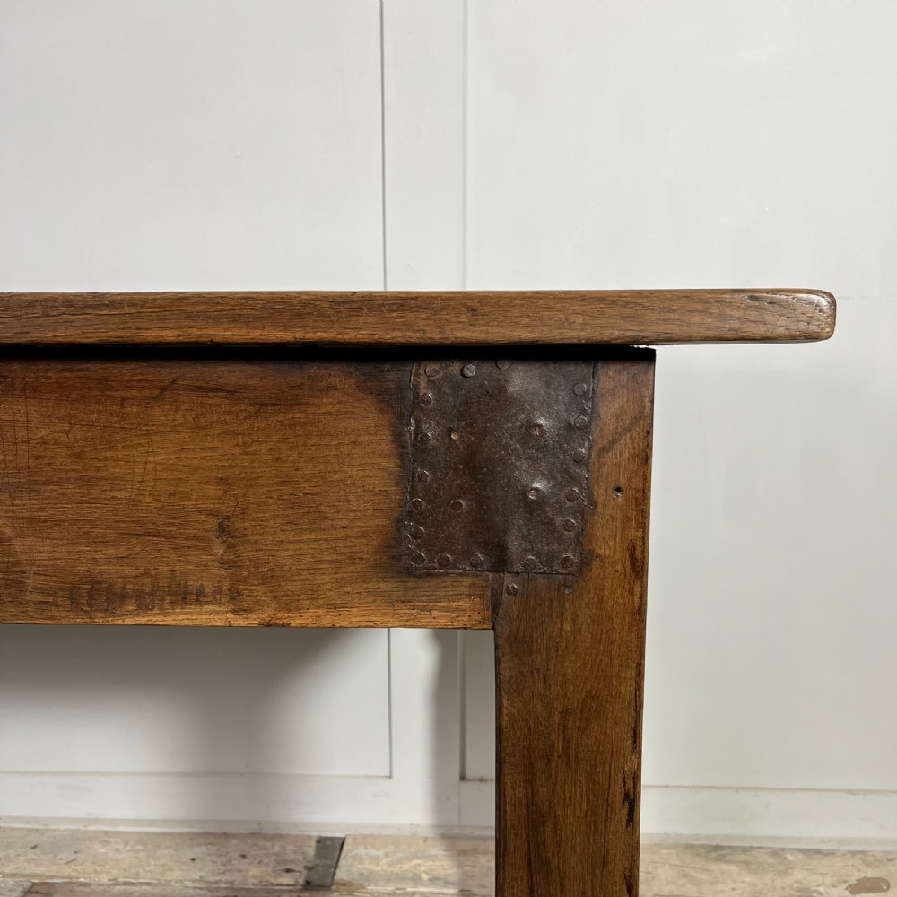Mid 19th C. Oak Tavern Table & Benches View XVII