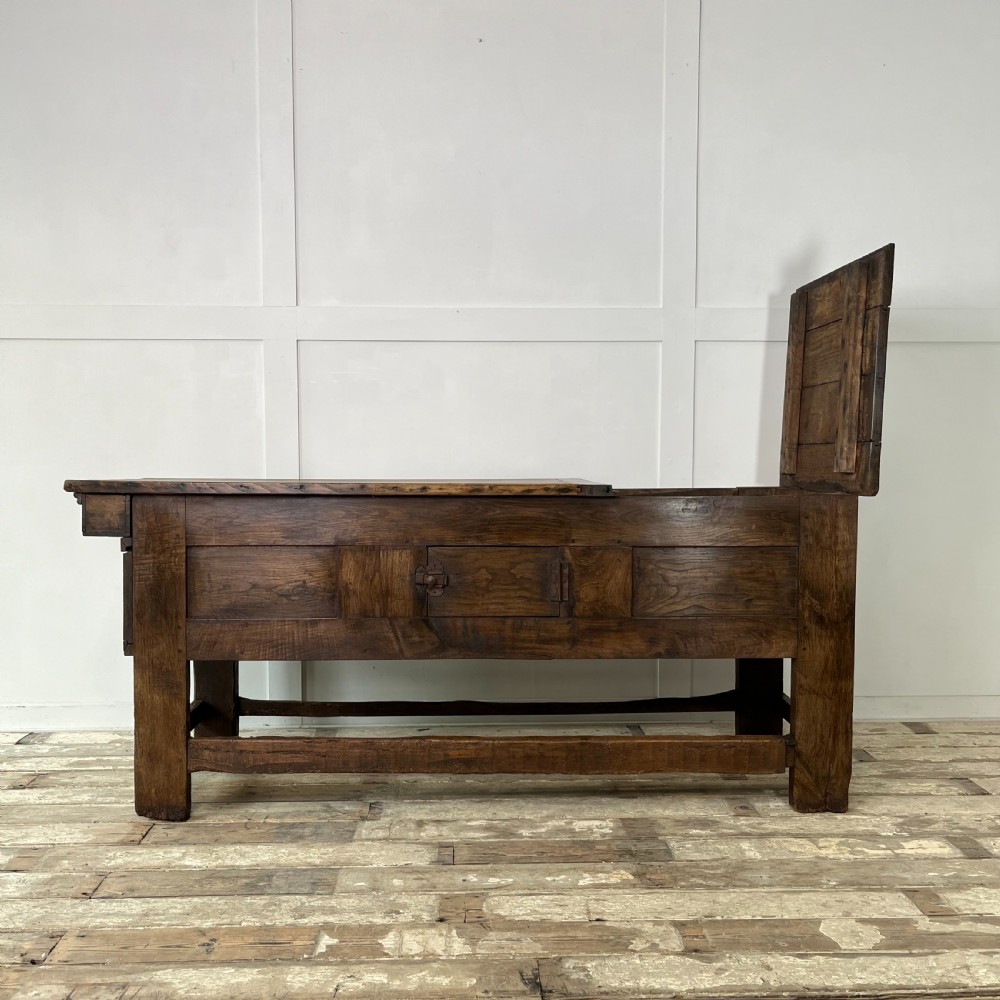 Mid 19th C. French Oak Proving Table View II