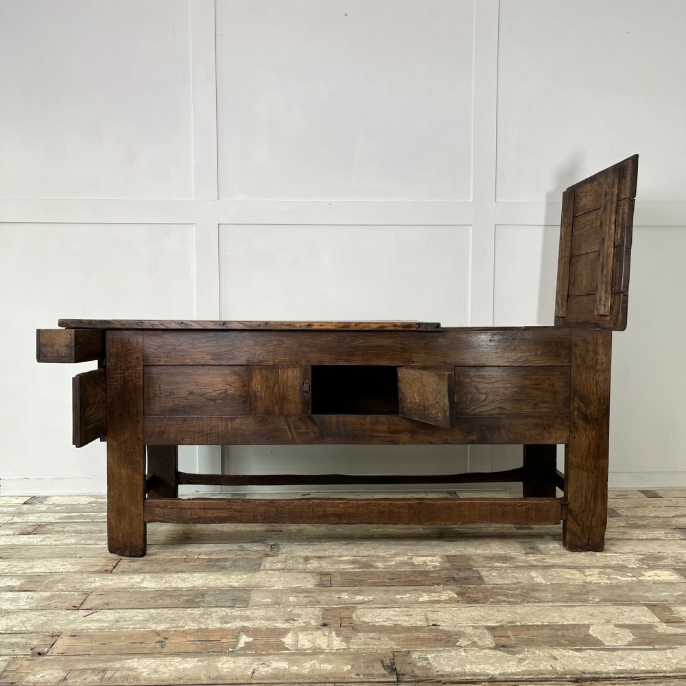 Mid 19th C. French Oak Proving Table View III