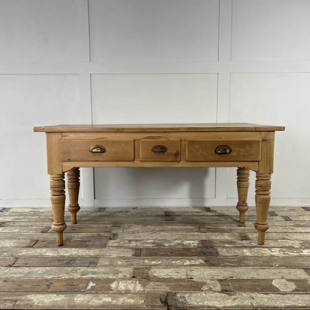 Victorian Pine Kitchen Prep Table