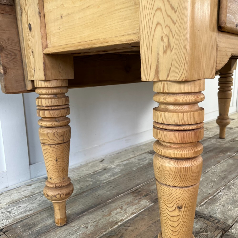 Victorian Pine Kitchen Prep Table View VII