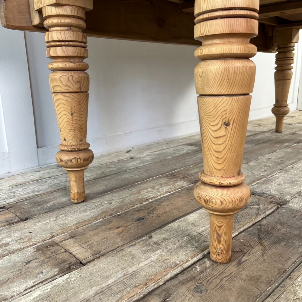 Victorian Pine Kitchen Prep Table View VIII