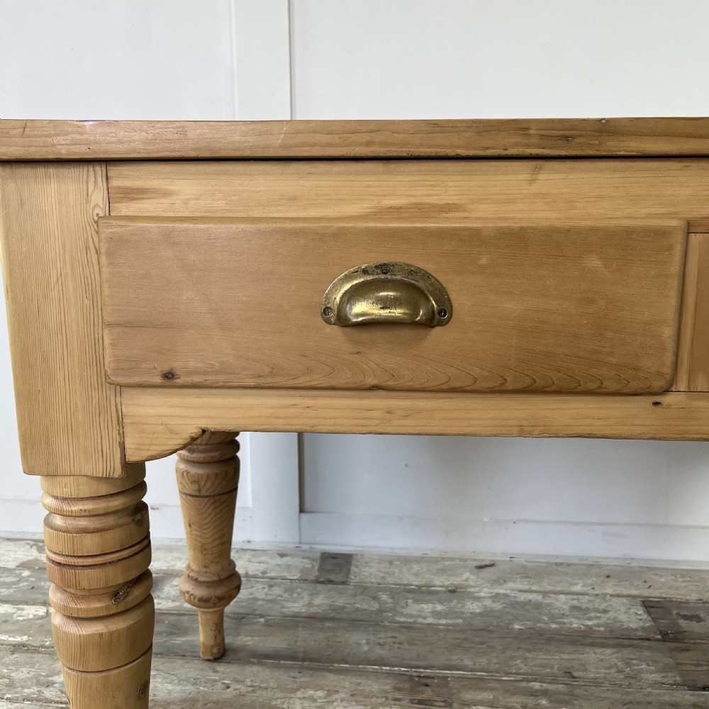 Victorian Pine Kitchen Prep Table View XII