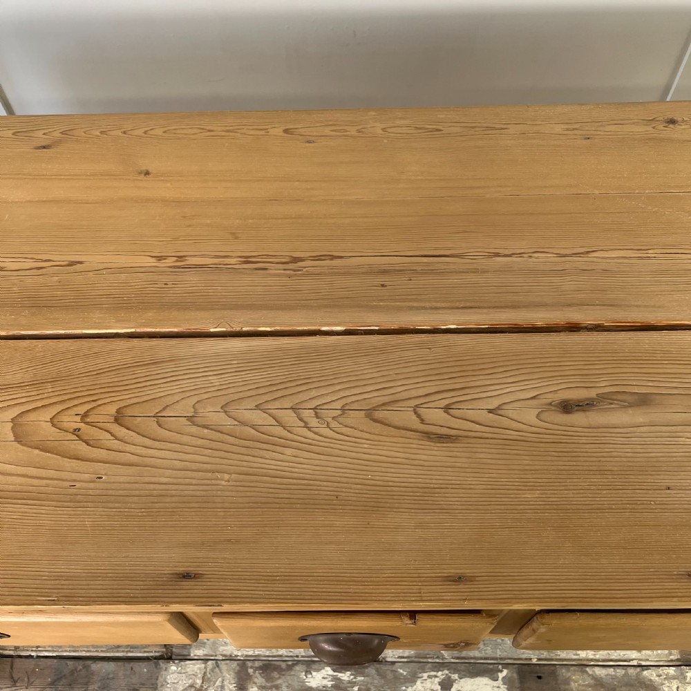 Victorian Pine Kitchen Prep Table View XV