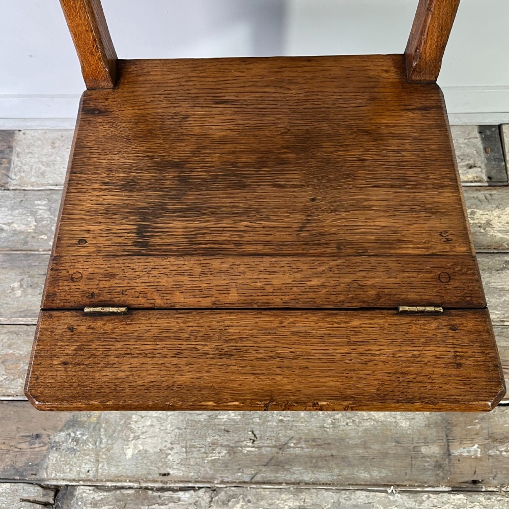 Early 20th C. Oak Metamorphic Chair, Library Steps View VI