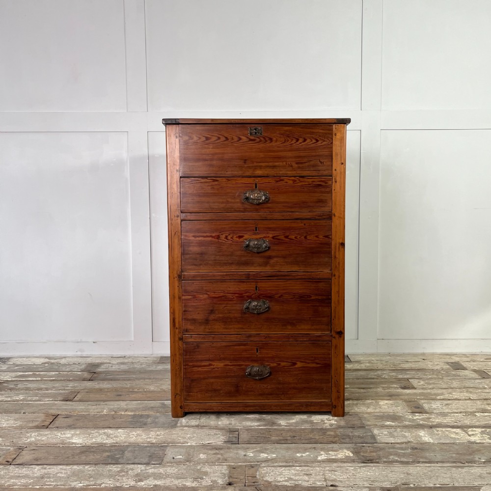Edwardian Pine Printers Chest of Drawers