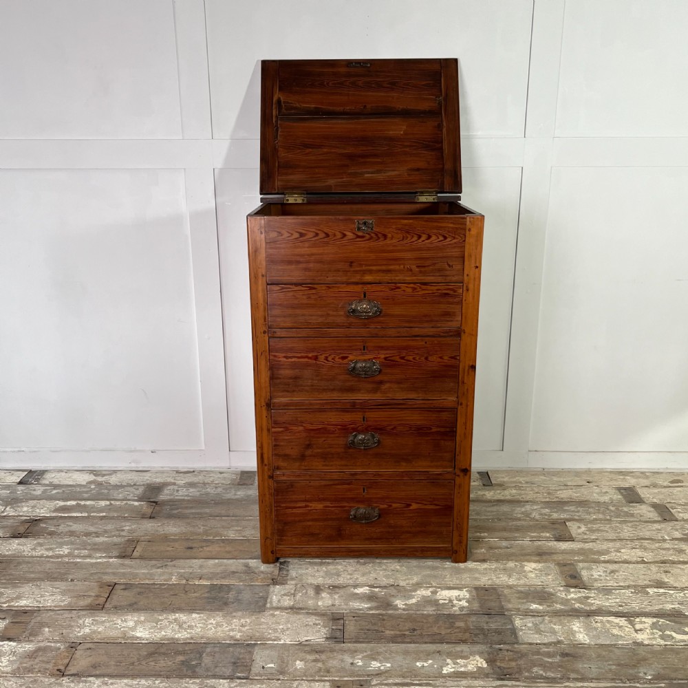 Edwardian Pine Printers Chest of Drawers View II