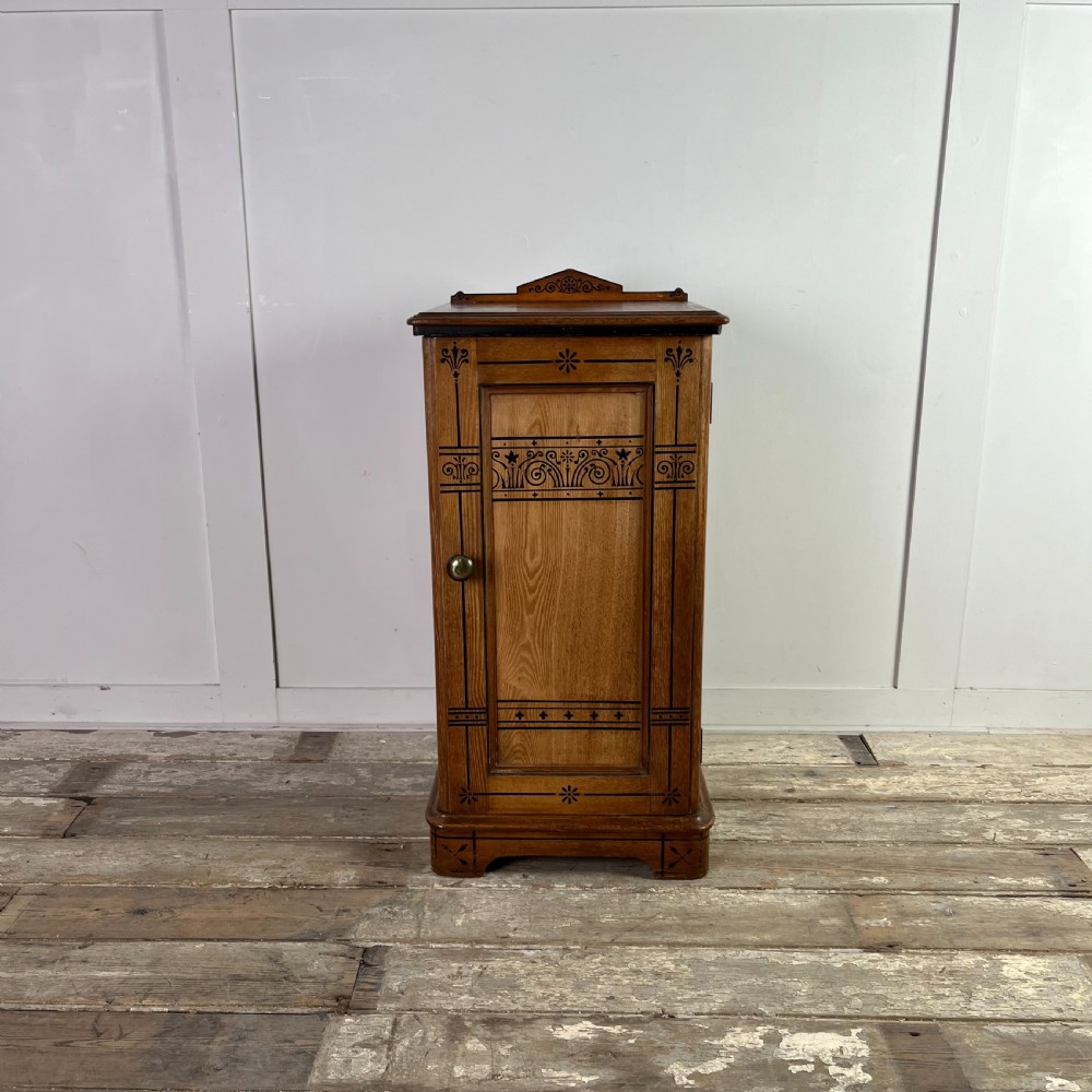 Aesthetic Movement Ash Pot Cupboard by Jas Shoolbred & Co.