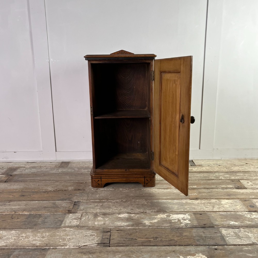 Aesthetic Movement Ash Pot Cupboard by Jas Shoolbred & Co. View II