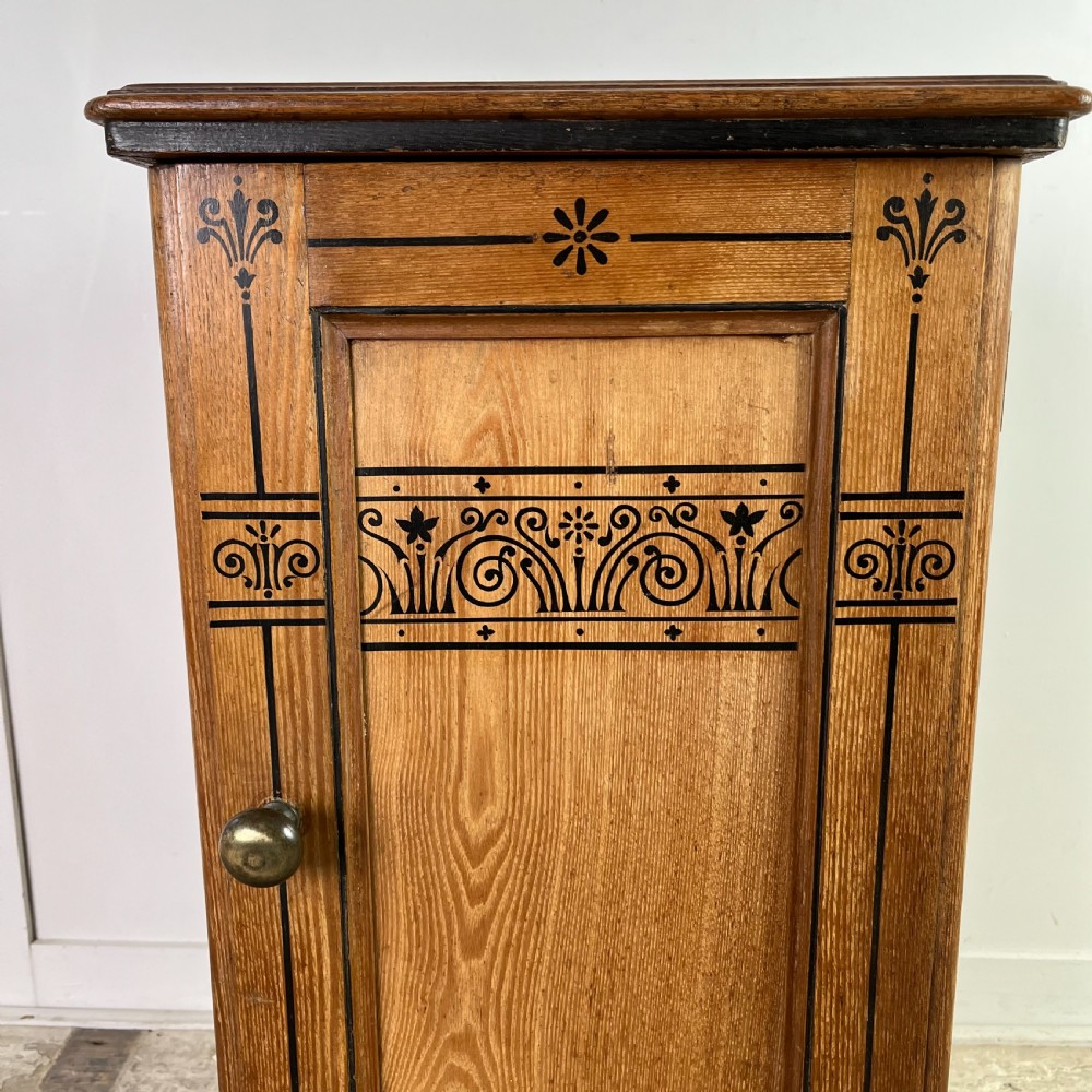 Aesthetic Movement Ash Pot Cupboard by Jas Shoolbred & Co. View IV