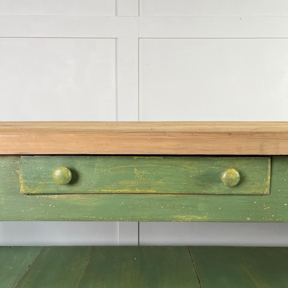19th C. Painted Pine Haberdashery Shop Table View V