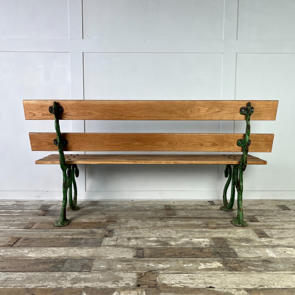 Victorian Serpent Head Cast Iron Garden Bench View XIV