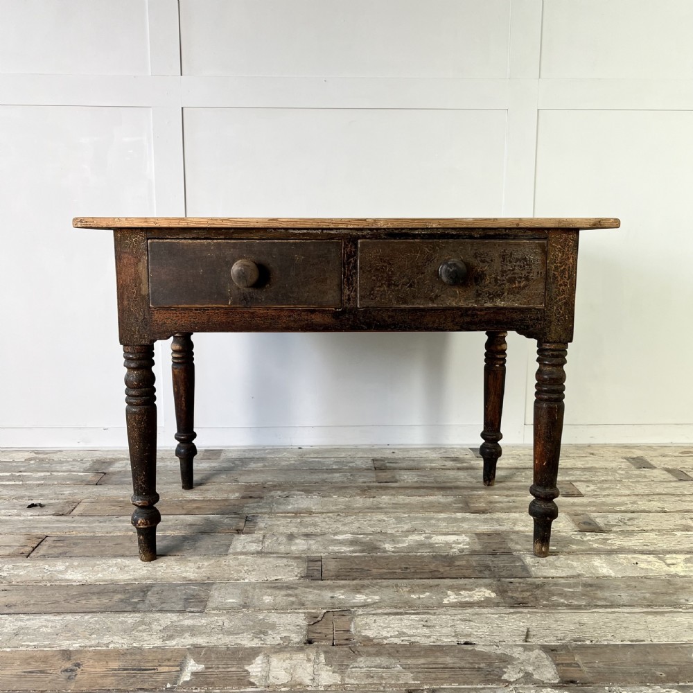 Victorian Pine Kitchen Scullery Table