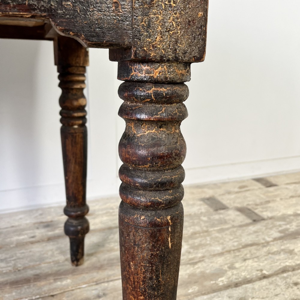 Victorian Pine Kitchen Scullery Table View IV