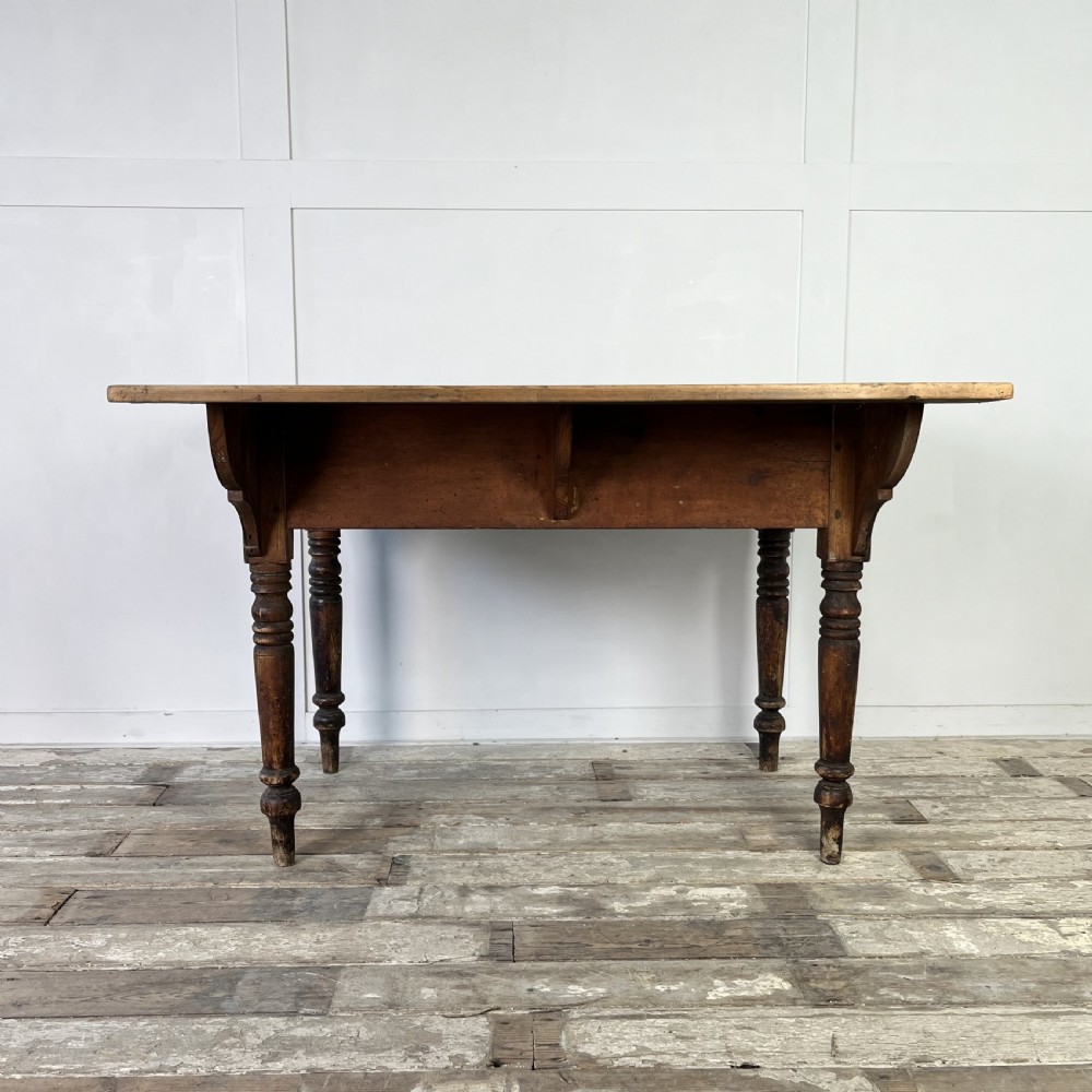 Victorian Pine Kitchen Scullery Table View XII