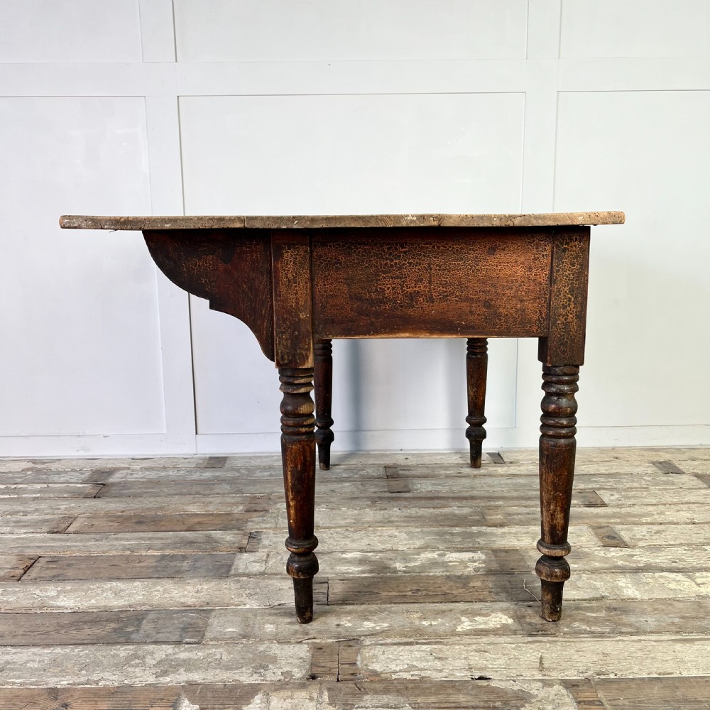 Victorian Pine Kitchen Scullery Table View XIV