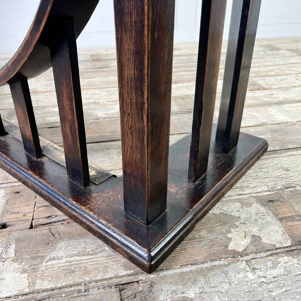 19th C. Oak and Leather Club Fender by William Birch View IV