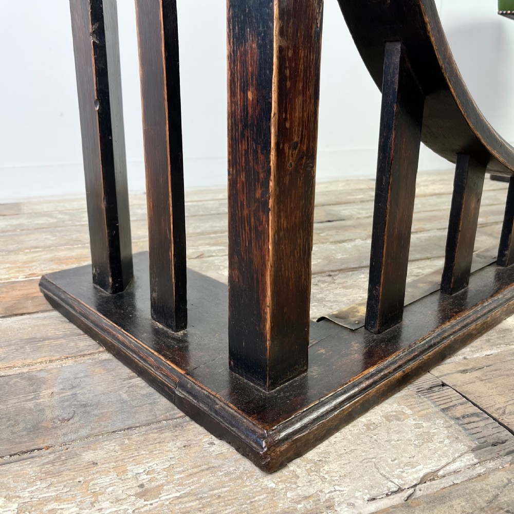 19th C. Oak and Leather Club Fender by William Birch View VII