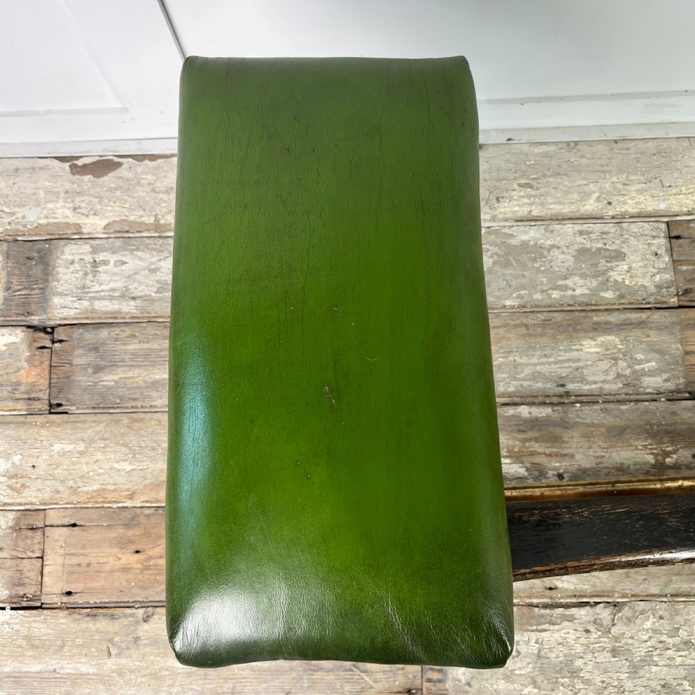 19th C. Oak and Leather Club Fender by William Birch View IX